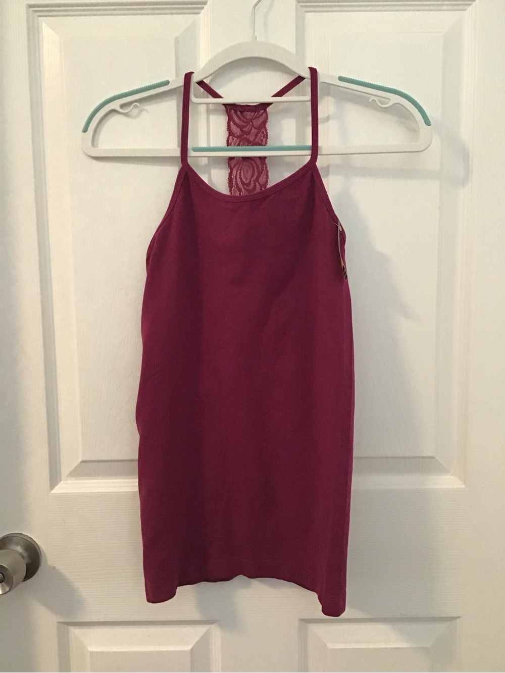 coobie Lace-Trim Bralette in Deep Berry